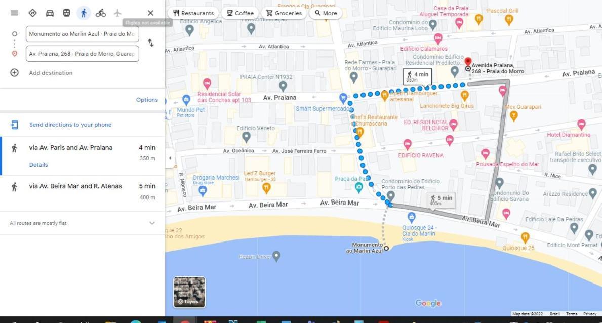 Praia Do Morro - Apart 2 Qts Com Suite - Ed Solar De Bruna, 70 Metros Da Praia - Garagem Coberta - Wifi グアラパリー エクステリア 写真
